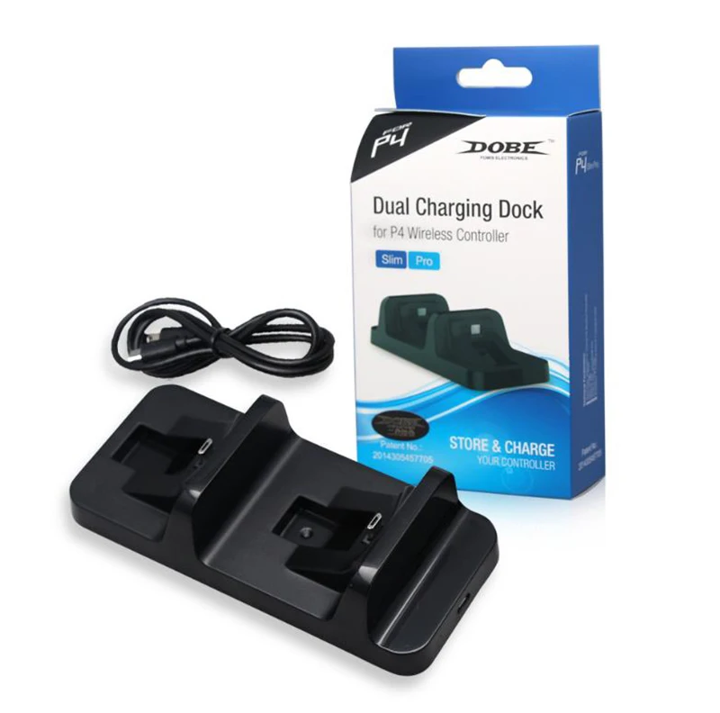 PS4 Controller Charger, Dual Charging Station Dock for Sony Playstation 4 / PS4 Slim/PS 4 Pro Controller
