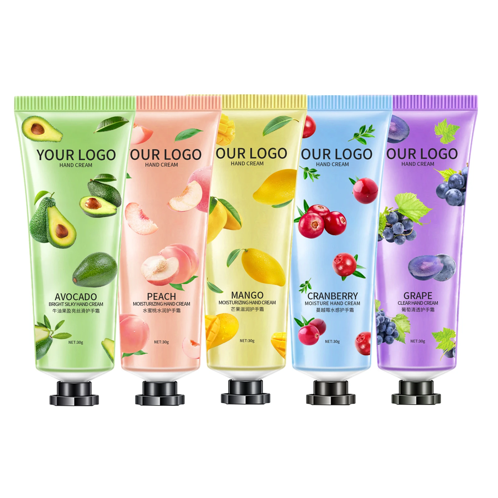 OEM/ODM Private Label Natural Plant Extract Hand Cream Nourishing Moisturizing Hand Whitening Cream Avocado Hand Cream
