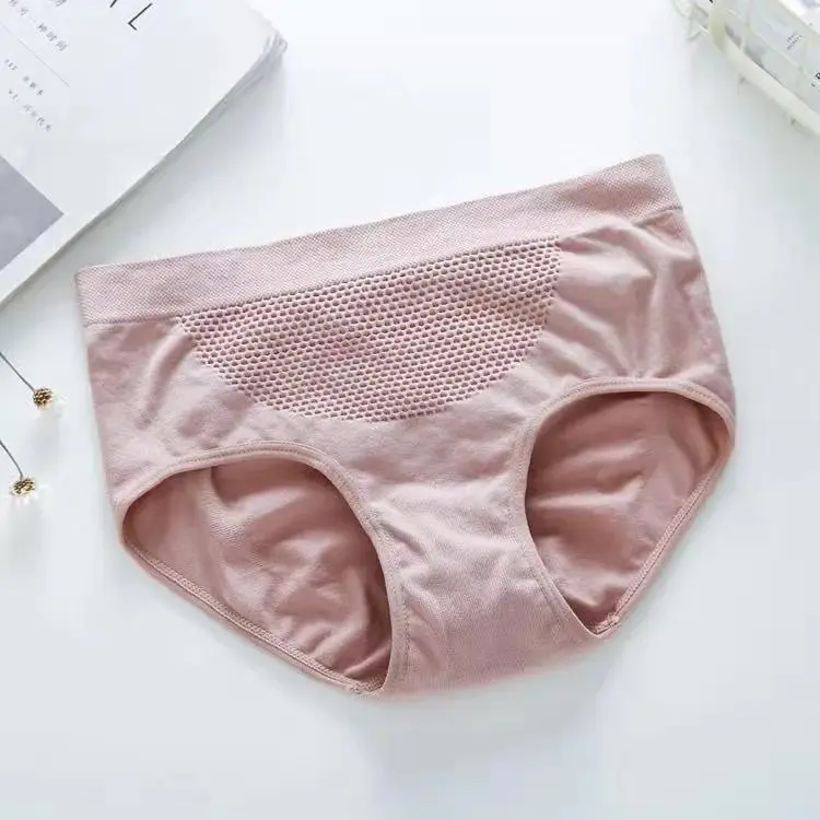 Lowest price superior quality  3D beehive seamless panties for women breathable push up lady brief underwear