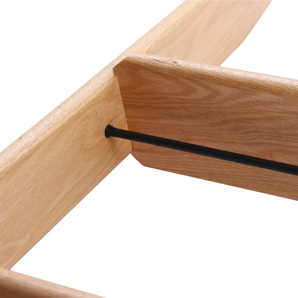 Wooden Rack Rail Blanket, Towel, Clothes, Linen Railing Hanger for Bathroom, Bedroom - Bamboo Wood Towel Holder Stand