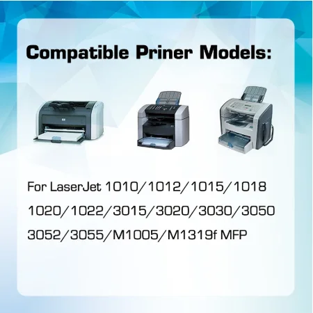 12A Q2612A Compatible TONER Cartridge for HP LaserJet 1010 1012 1015 1018 1020 1022 3015 3020 3030 3050 3052 3055