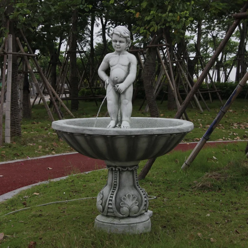 Outdoor Decorative Concrete Water Fountain Base Mold Plastic Water Fountain Mold  Large Concrete Mold for Water Fountain