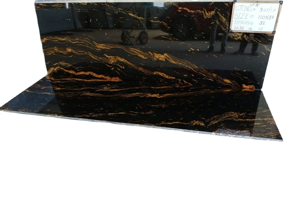 Лидер продаж лучший сорт Плитка Из Сплава Золота гранит продавец из Индии