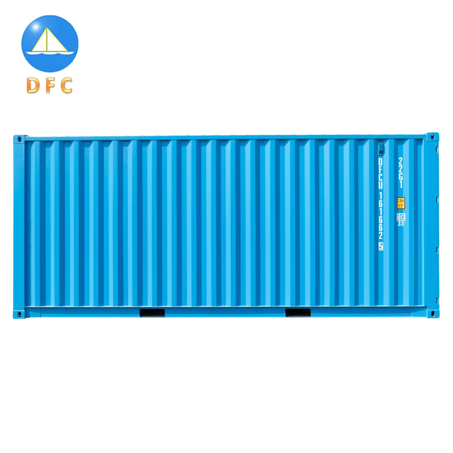 Factory Direct Supply Cube Sea Container 20 Feet Length Iso Dry Cargo Shipping Container for Sale