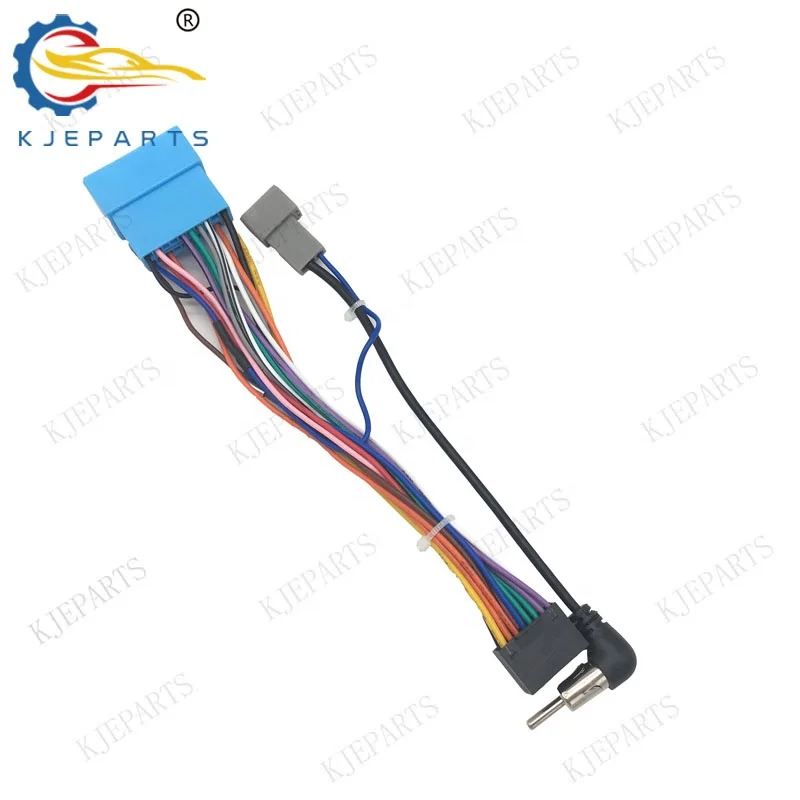 Car Android Player Multimedia Blue 16 Pin Adapter Plug Radio Complete Wirng Harness For Suzukis Car Player