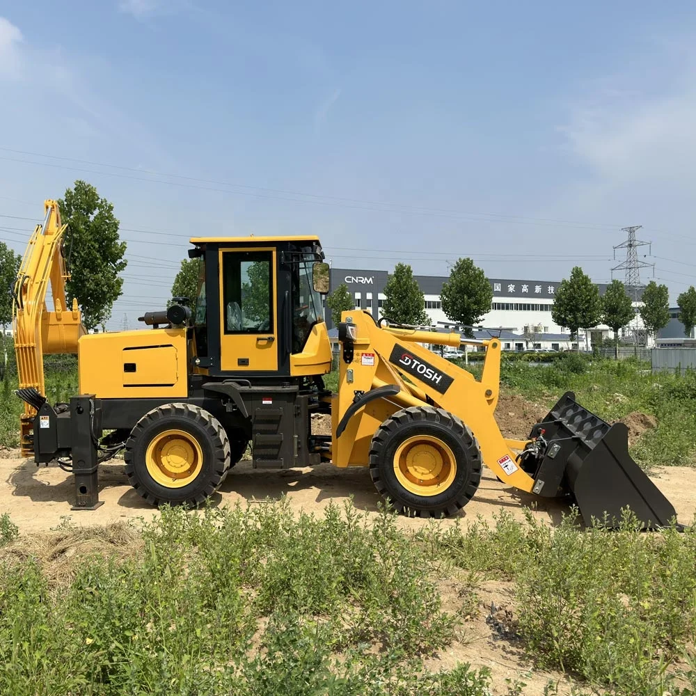 TOSH EPA China New Backhoe Price Mini Retroexcavadora Backhoe Loader