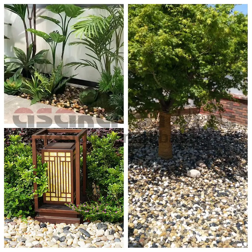 High Polished Natural Mix Color Cobblestone Paving Outdoor Garden Stone Decorative Landscaping Rock River Stone Pebble Cobble