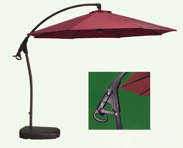 Hotel coffee octagon pole hanging umbrella banana umbrella