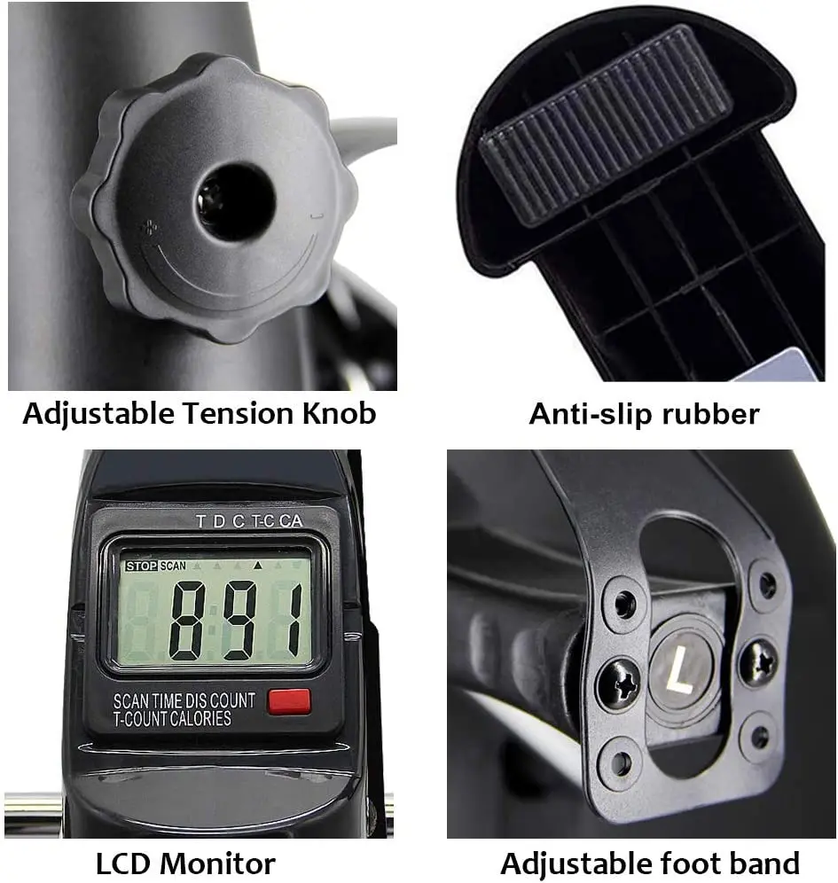 Factory Best Hot Mini exercise bike folding Pedal Exerciser  as seen on tv Mini Cycle leg Exercise machine