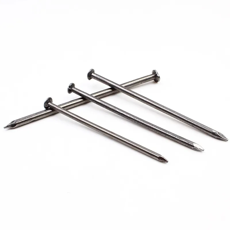 Flat Head Common Iron Nails Polished Steel Nail Smooth Shank Carbon Steel Material Cupped