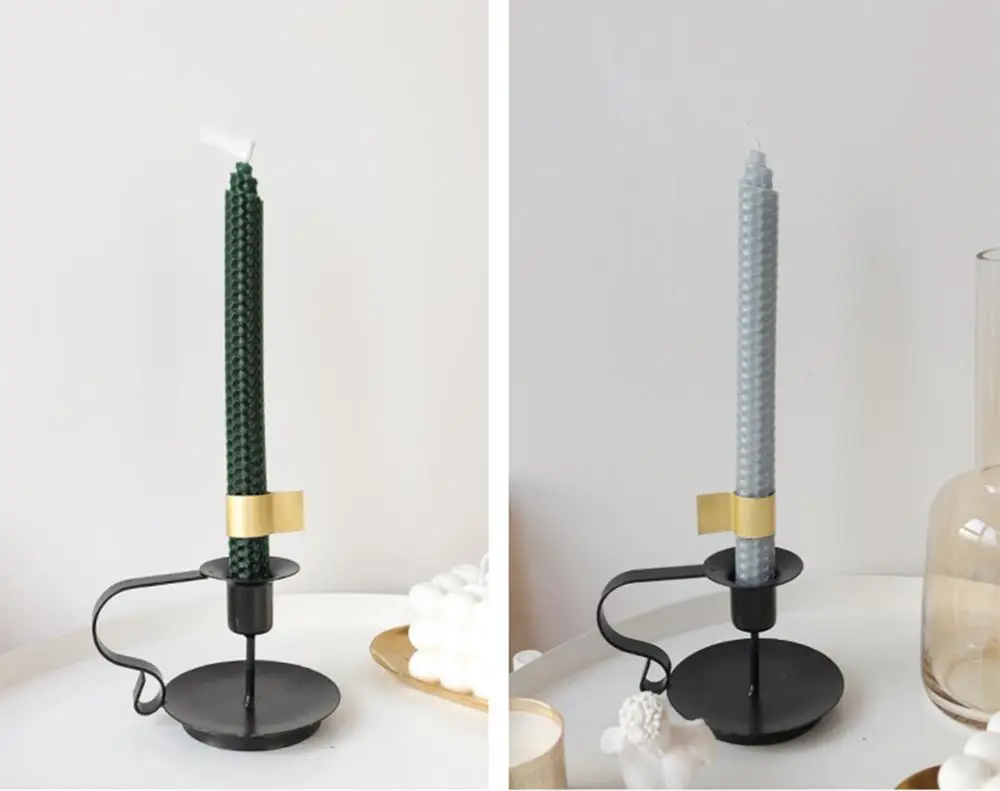 Wholesale 100% Pure Beeswax Handmade 9 Inch Smokeless Taper Candles For Home Gifts Christmas Decoration Wedding Party