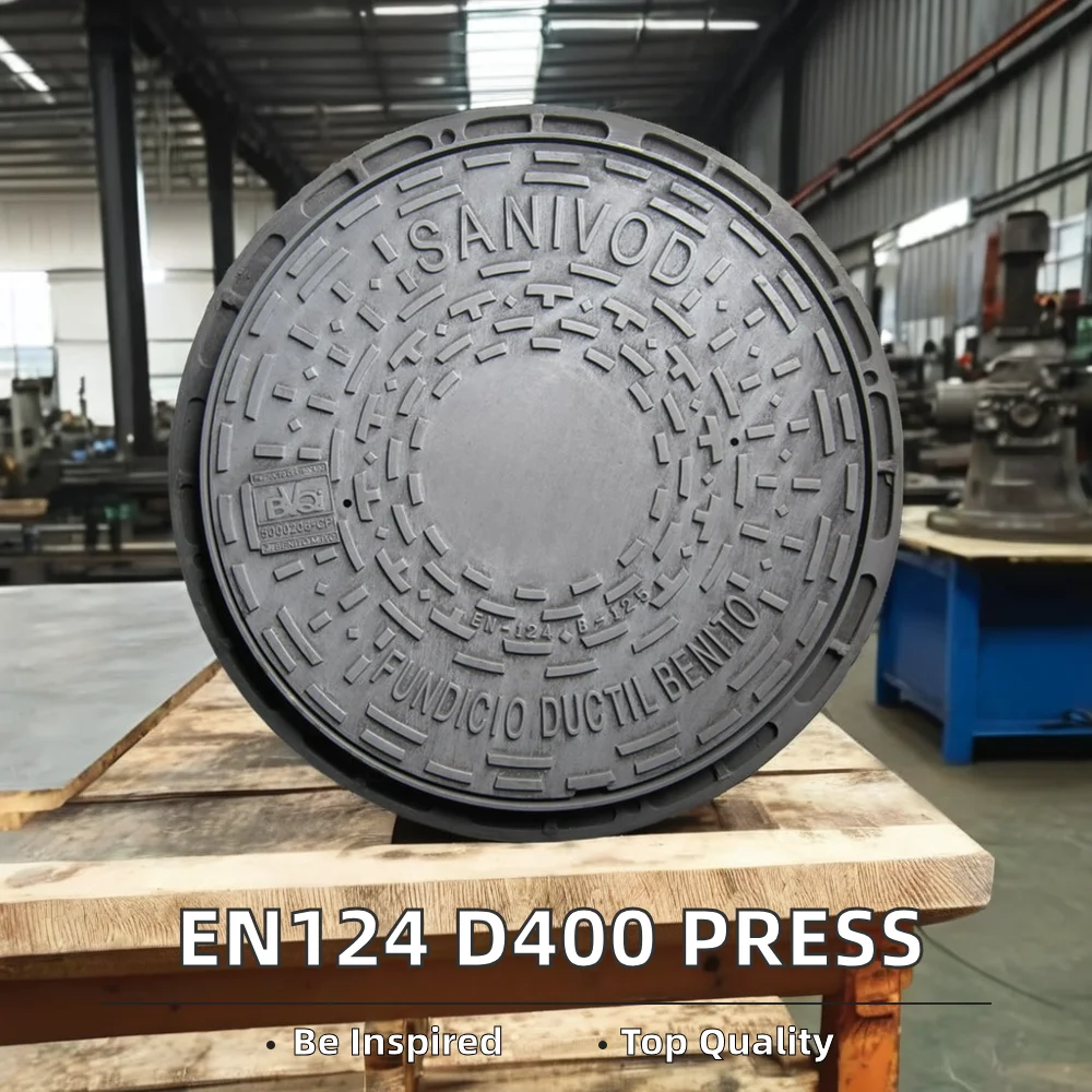D400 круглая крышка люка для изготовления гидравлической пресс-машины EN124 продукция категории литейных услуг