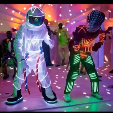 LED clothes dj party club sports wear LED Lighting Clothes Colorful Luminous Costume Flash led jacket dance costumes