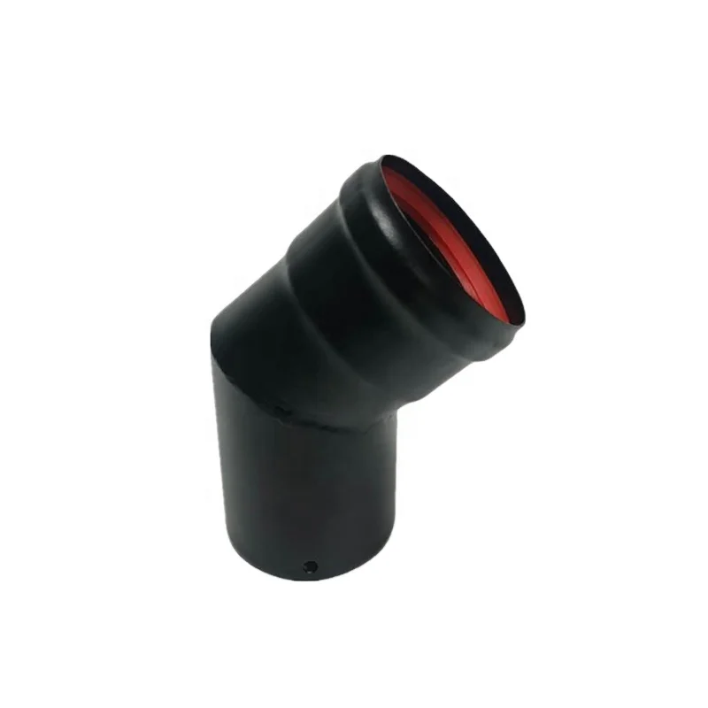 Pellet Stove Pipe 45 Degree Elbow for Black 80 mm