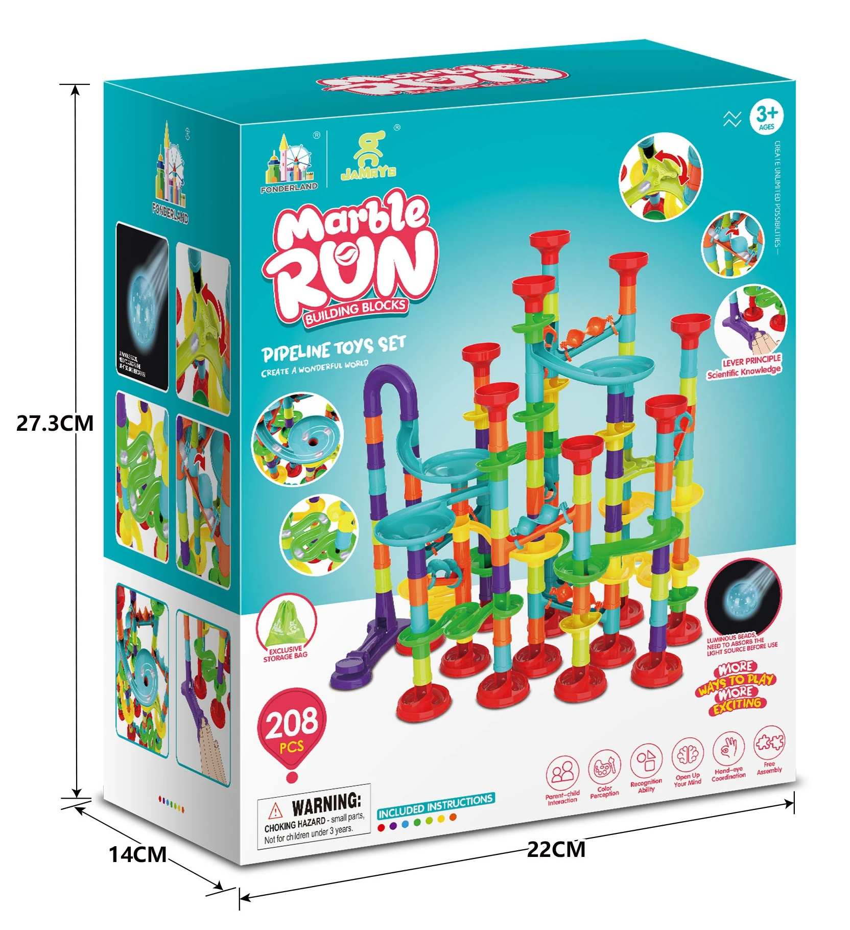 Детский лабиринт развивающая гоночная игрушка стеклянные Мраморные Шарики 208 шт. в наборе строительные блоки