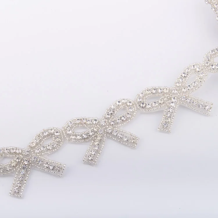 
Unique Design Rhinstone Crystal Butterfly Trimming For Wedding Dress 