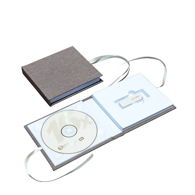 Свадебный кожаный чехол-книжка для CD DVD