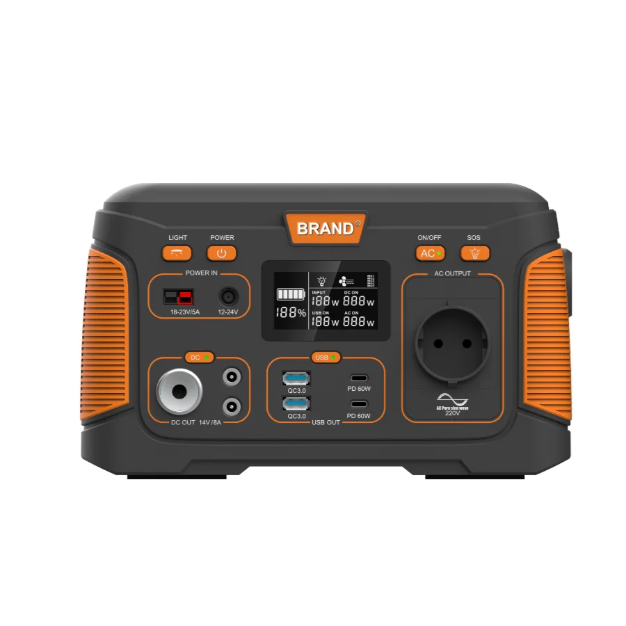 Портативная солнечная система для кемпинга автомобильная литий-ионная батарея электростанция lifepo4 300 Вт 500 1000