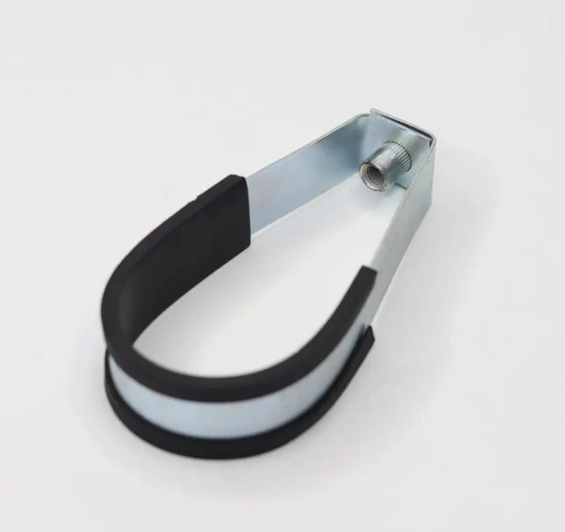 Customized Hanger Pipe Clamp With EPDM Rubber With Nut for fastening