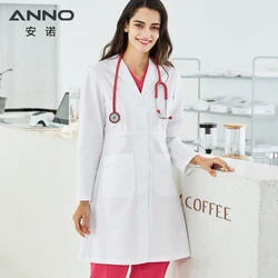ANNO Unisex Designs Cotton Dust Doctor Medical Lab coat Resistant White Lab Coat Lab Coat Designs