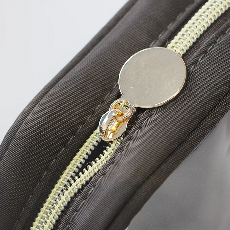 New Pink Small Transparent Make Up PVC Waterproof Nylon Cosmetic Pouch Mini Makeup Bag With  Zipper