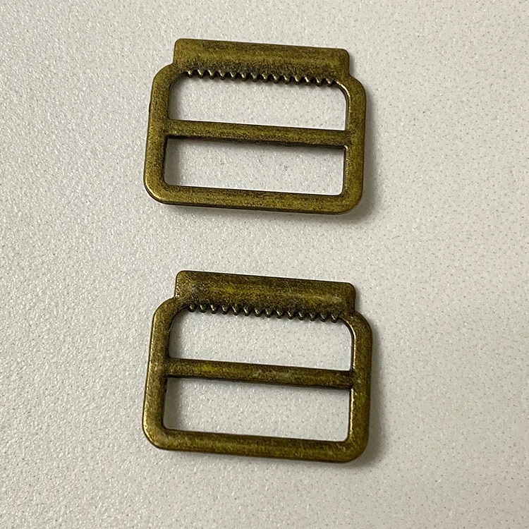 DWDP Customize logo metal tri glide slide buckle closure for cap hat