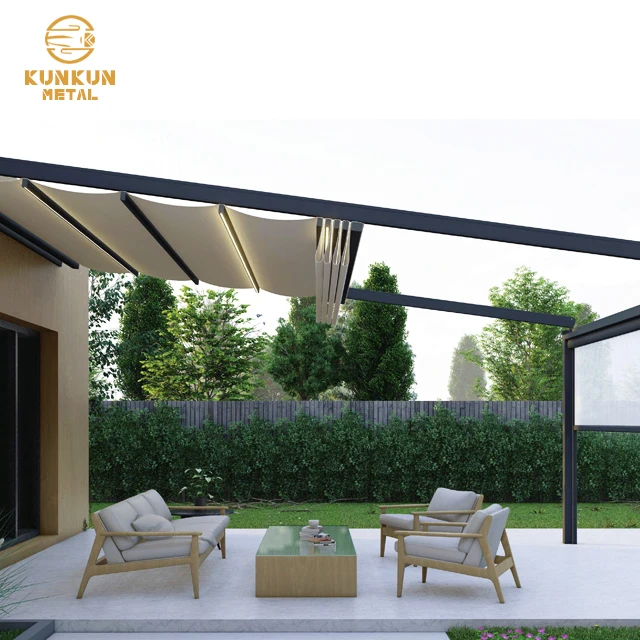 Aluminum Frame Sunshade Waterproof Retractable Awnings Awnings for Sale Using Used Aluminum Customized Acceptable for Outdoor
