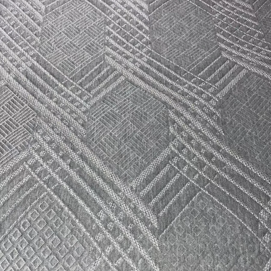 OEM High quality White Knitted Jacquard 100 Polyester Knit Mattress Fabric For Mattress Protector