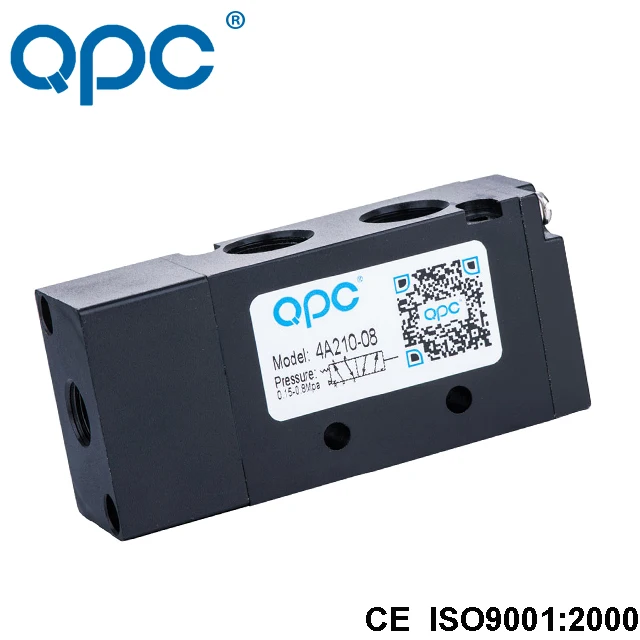 4A200 Series Pneumatic Component Aluminum Alloy 3 position 5 port  Pneumatic Solenoid Valve