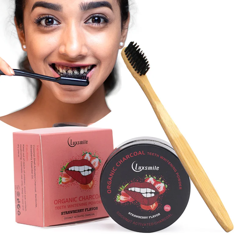 CE утвержденный поставщик чудесной зубной пасты Powd органический кокосовый активированный бамбуковый уголь отбеливающий порошок для зубов