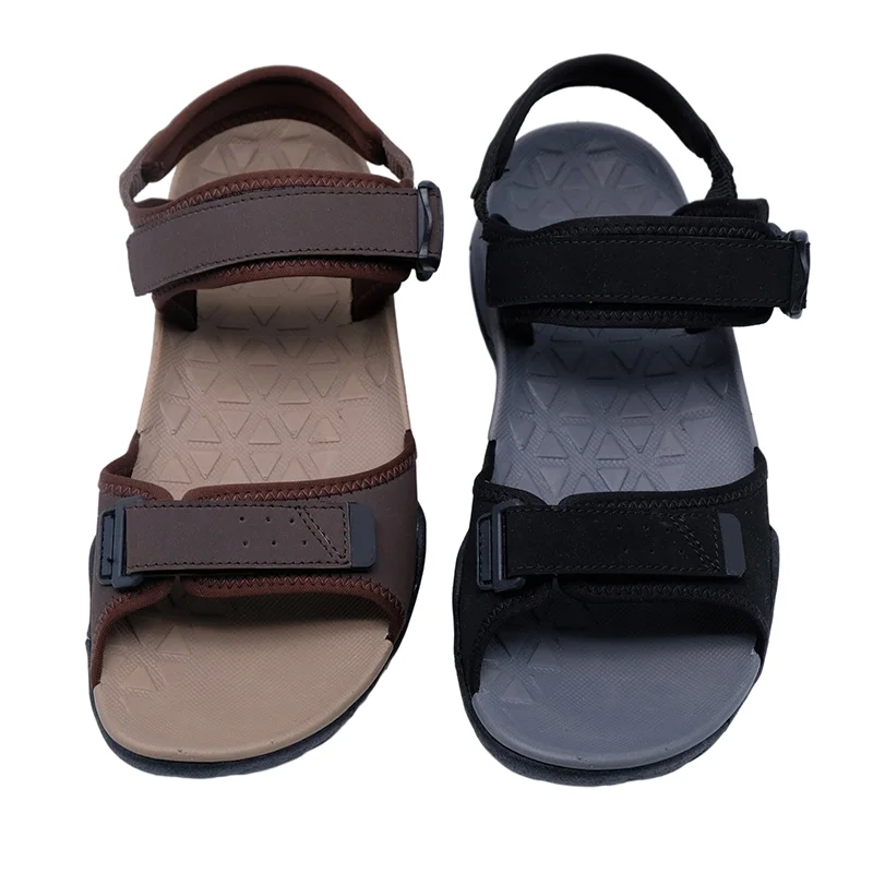 Flat Fashion Male Summer Beach Pu Textile Phylon Tpr Putdoor Sport Casual Outdoor Sandal With Own Logo