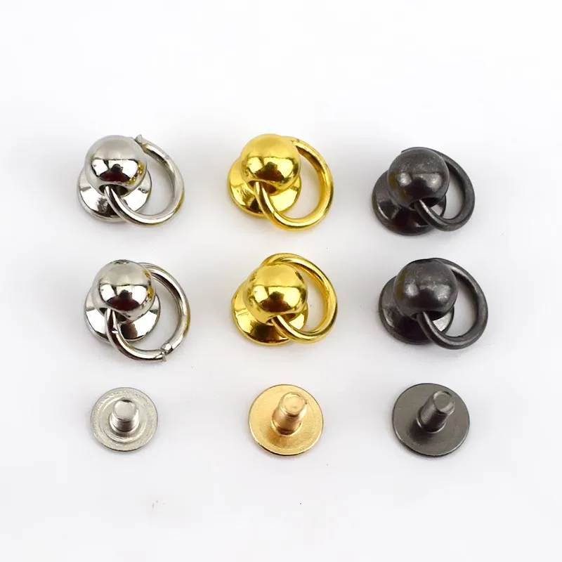 Deepeel BF069 Handbag Hardware Accessories Bag Strap Rivet Clip Replacement Bags Side Ring Nails Buckles Screws Rings