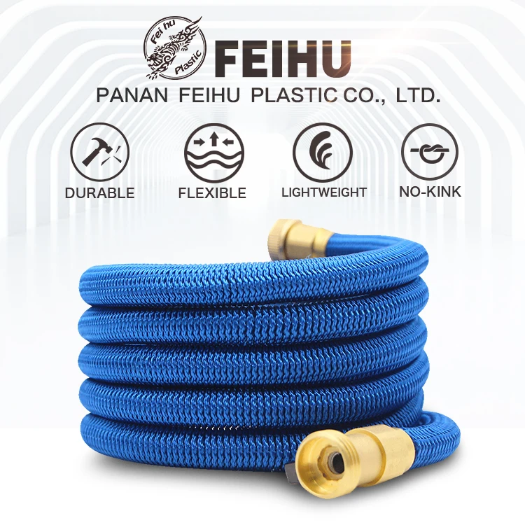 
25FT 50FT 75FT 100FT Expandable Garden Hose double layers solid brass fitting Expandable Water Hose 
