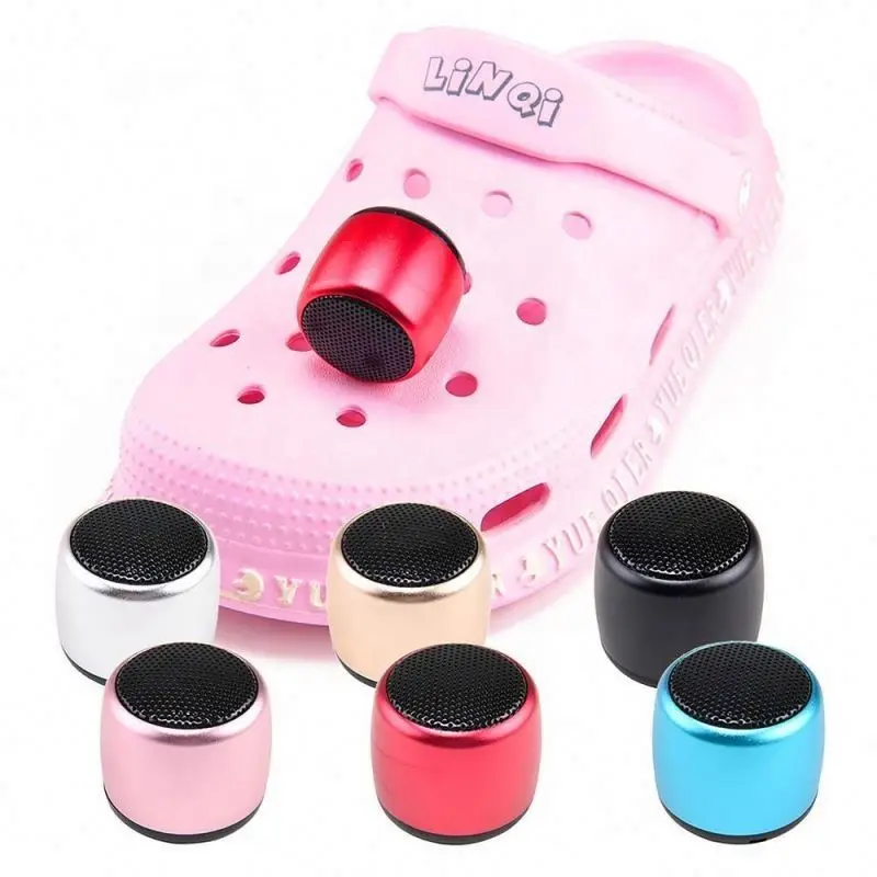 wholesale clog charms bluetooth speaker mini clog shoe charm 2024 new trending clog speaker accessory bluetooth speaker min