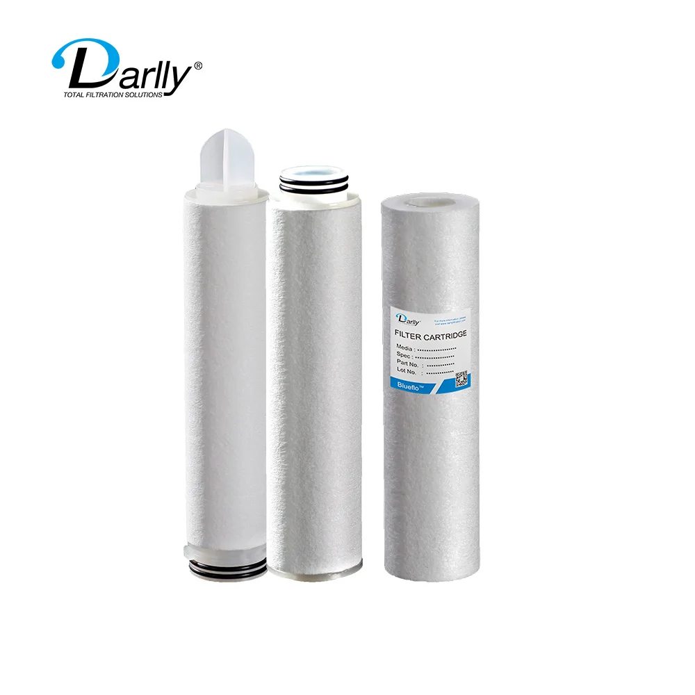 Customized 10/20/30/40 Inch 5 Micron PP Melt Blown Spun Bonded Polypropylene Filter Cartridge For RO Prefiltration