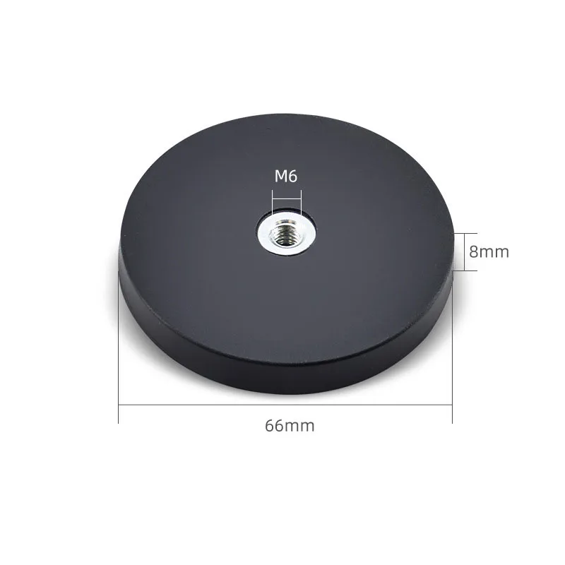 Strong Neodymium Ndfeb Rubber Covered Magnets Rubberized Magnet With Female Screw Thread