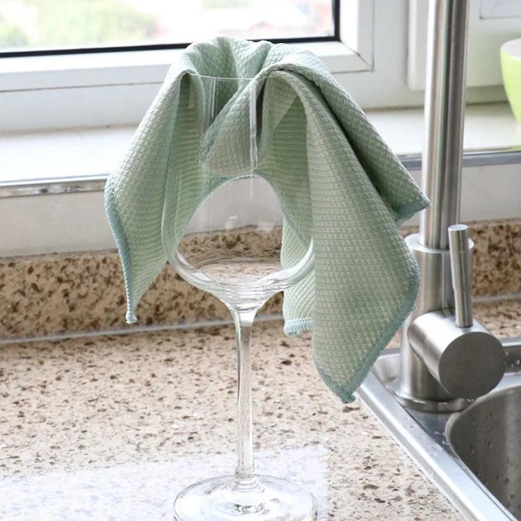 Ultra Soft Quick Dry Car Care Micro Fiber Cloth Towel For Cleaning Fish Scale Microfiber Towel