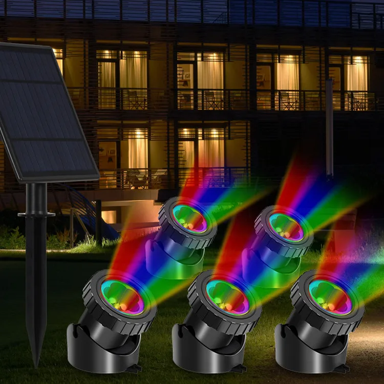 High Quality Low Price Outdoor Home Decoration Colorful RGB Spotlight Street Roadside Way Light