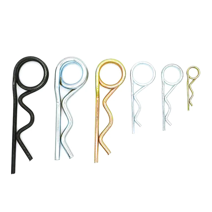 ZM Double Coil Heavy Spring R Shaped Split Cotter Pins 304 Stainless Steel R Type Heavy Duty Spring Pins With Double Coils