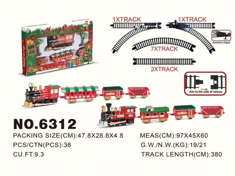 2024 Newest Kids Stimulation Alloy Track Train Toy set Electric Steam Train Railway Classical Smoke Track Train Toy Gift