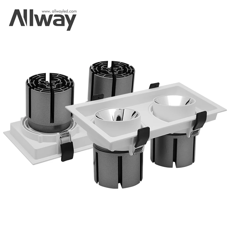 Новый дизайн, маленькая, высокая яркость, маленькая лампа направленного света для дома 2*12 Вт, светодиодная линейная решетка радиатора