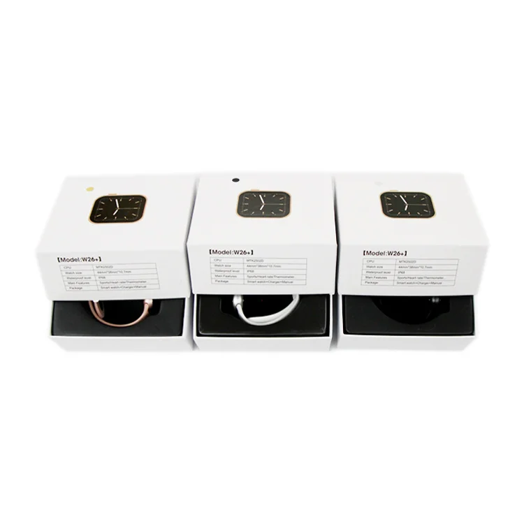  Умные часы W26 + U78 Plus T55 Series 6 T5 смарт-часы с пульсометром и фитнес-трекером для мужчин