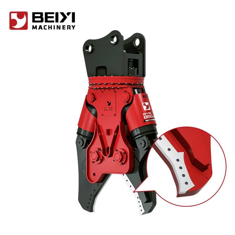 Powerful Hydraulic Double Cylinder Shears for Excavators - Heavy-duty Hydraulic Cutter for Demolition and Scrap Metal Cutting