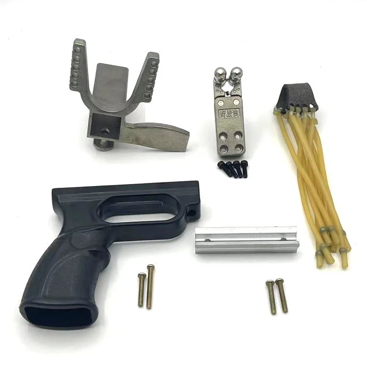 Outdoor shooting and hunting slingshot accessories and equipment