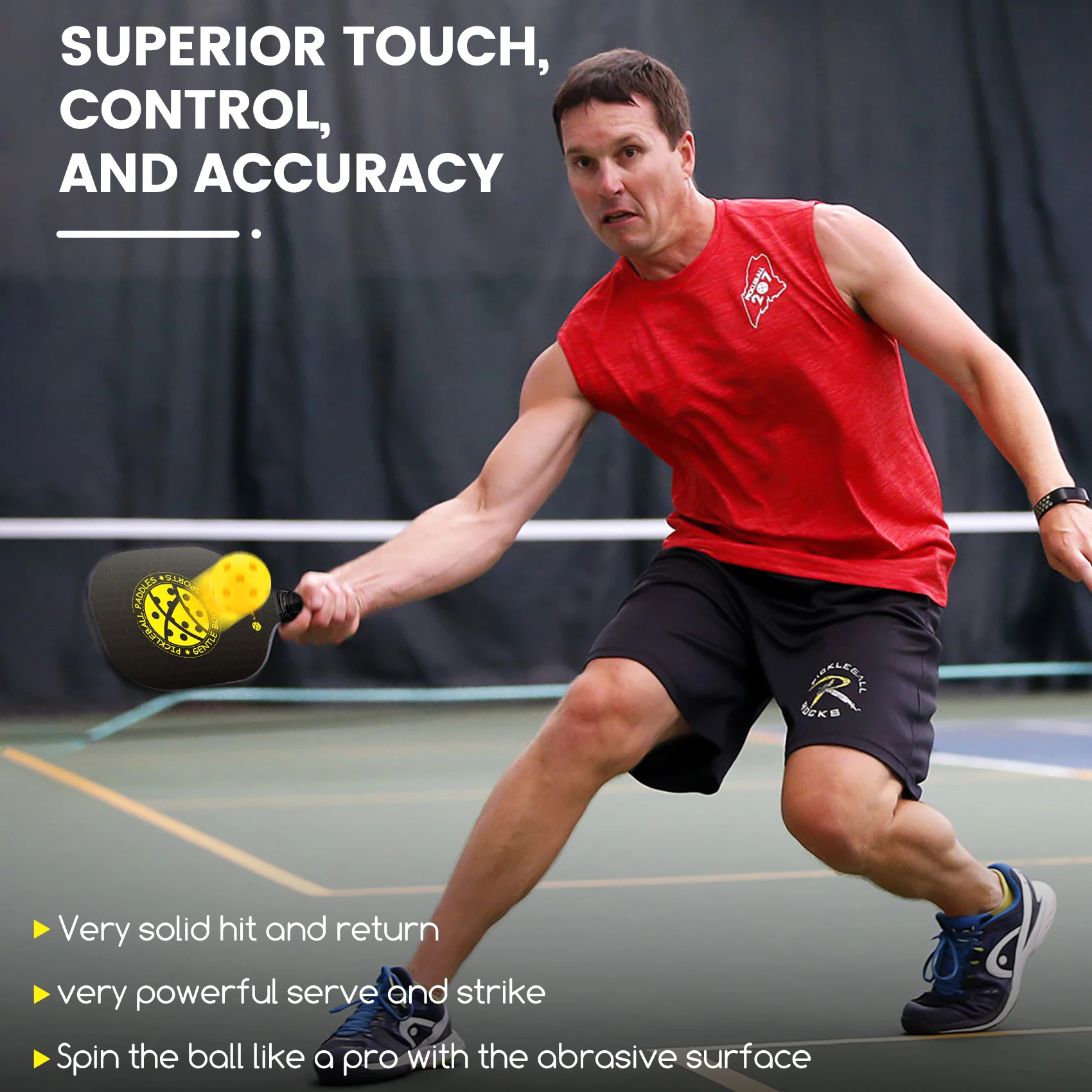 Latest Light Weight Aluminum honeycomb core Pickle Ball Paddle Pickleball Paddle And Paddle Bag