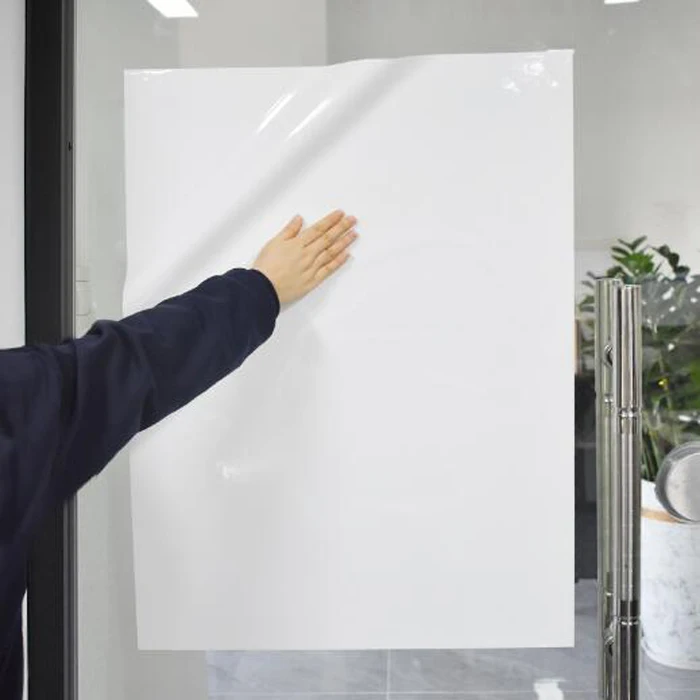 Self Adhesive Ceramic White Board Sheets with PP Static White Film