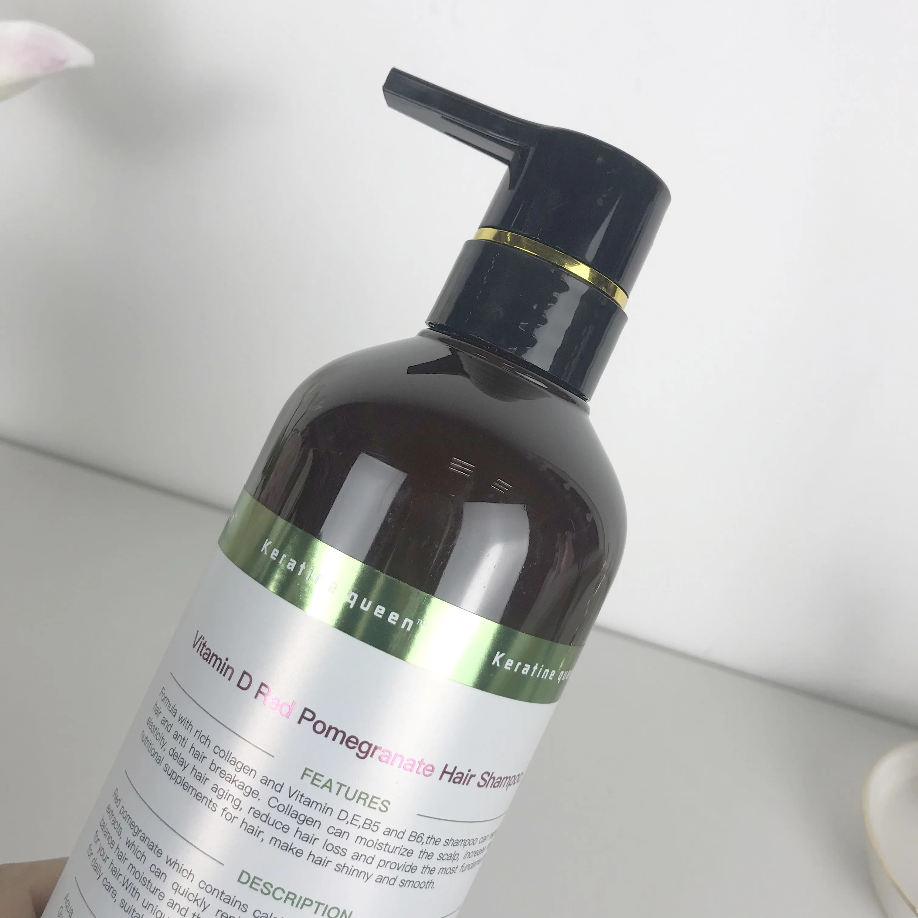 Factory direct sale is worth buying durable protein-free sulfate transparent long hair styling red pomegranate shampoo