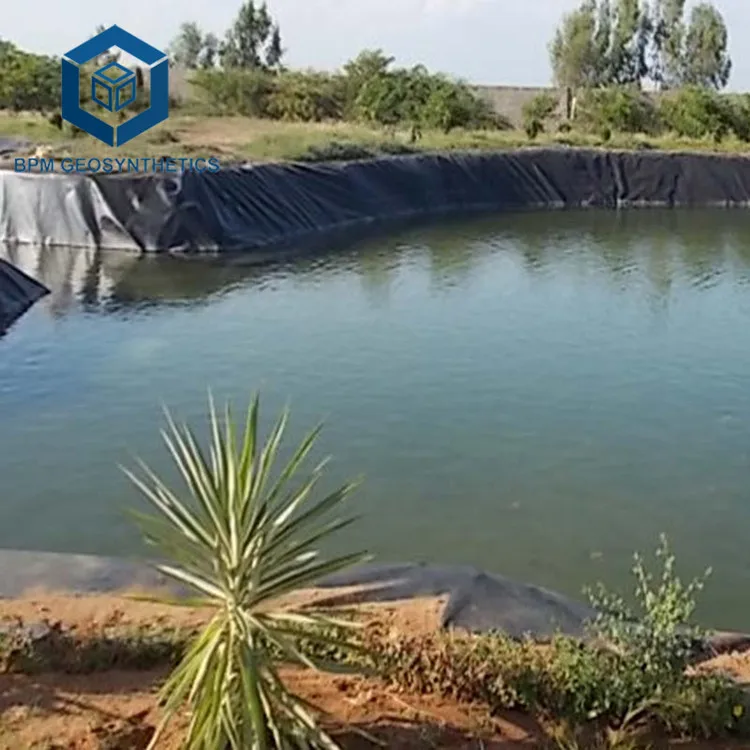 1.5mm 2mm HDPE EVA EPDM PVC Waterproof Geomembrane Plastic Pond Liner for Fish Pond Landfill Dam Mining Lagoon