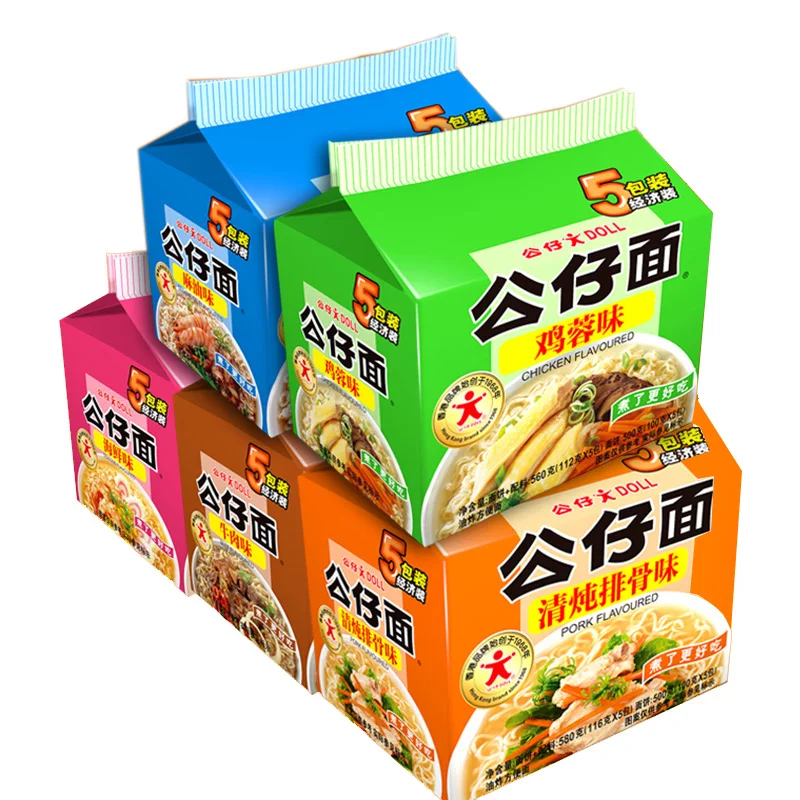Wholesale Food Organic Instant Noodles Ramen Noodle Whole Box Of Seafood Instant Noodles