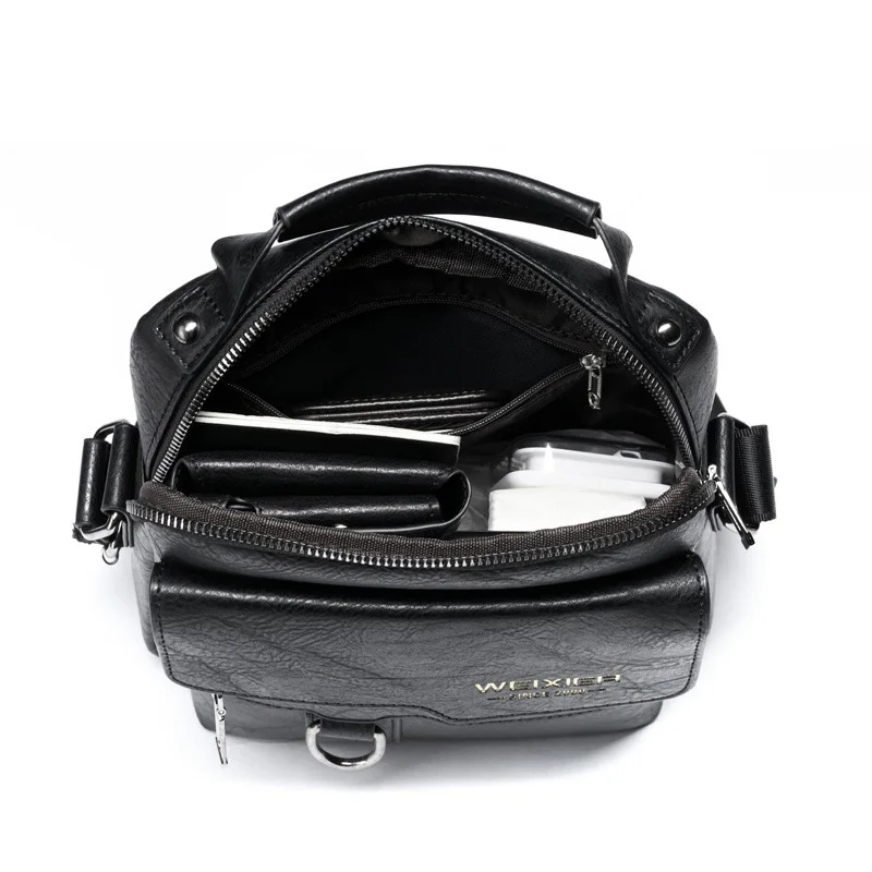 Customized Large Pu Messenger Bag Crossbody Vintage Leather Handbags Shoulder for